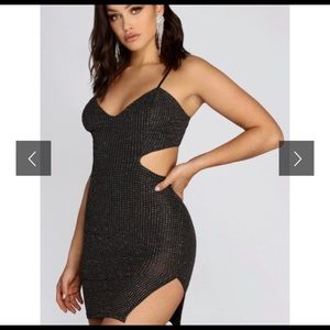 Windsor It’s Lit Glitter Mini Dress